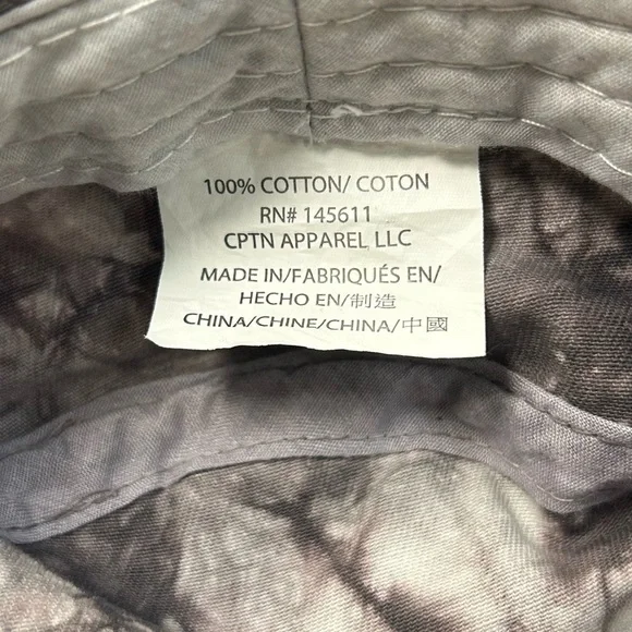 Gray Tie-Dye Bucket Hat - Picture 5 of 8